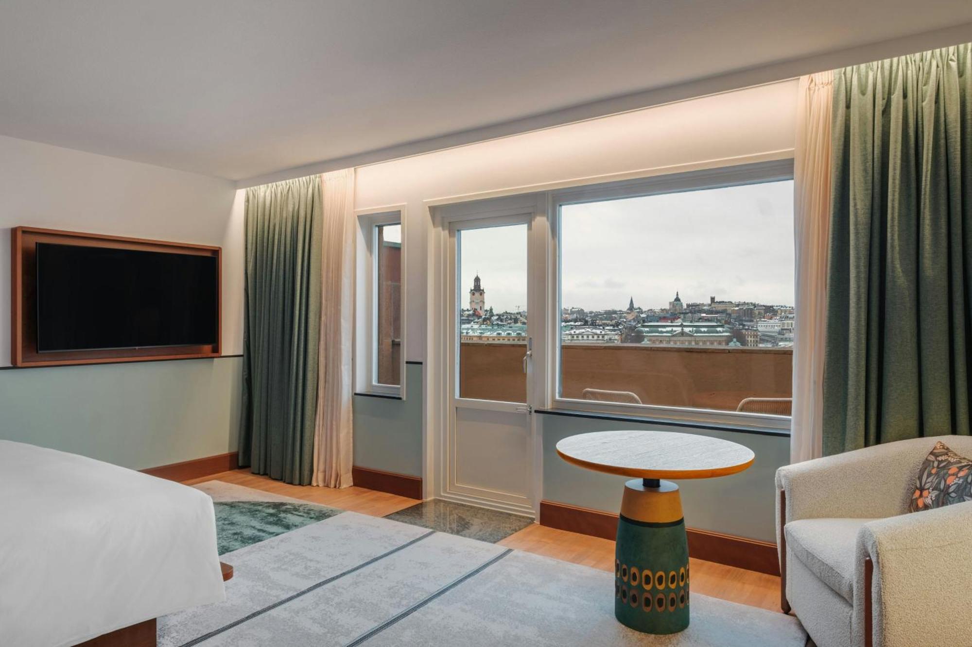 Sheraton Stockholm Hotel Esterno foto A room at the hotel